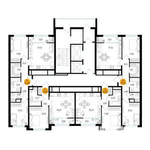 1-к квартира, вторичка, 40м2, 14/25 этаж