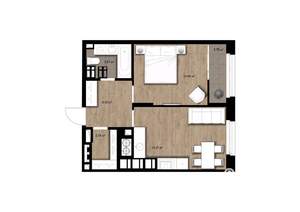 1-к квартира, вторичка, 41м2, 12/16 этаж
