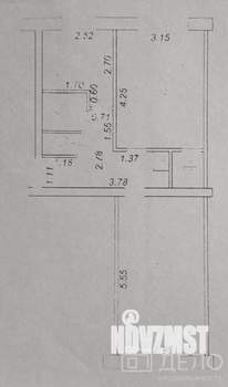 2-к квартира, вторичка, 47м2, 1/5 этаж