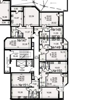 2-к квартира, вторичка, 76м2, 3/17 этаж
