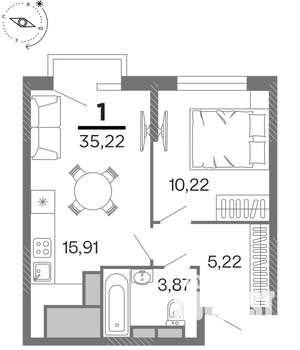 Фото квартиры на продажу (1)