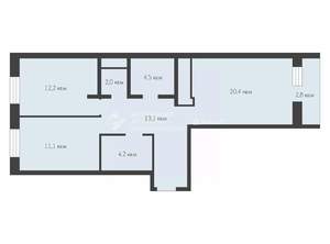2-к квартира, вторичка, 67м2, 14/25 этаж