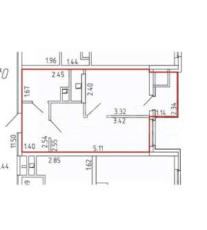 1-к квартира, вторичка, 30м2, 17/26 этаж
