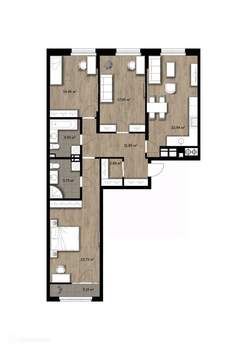 3-к квартира, вторичка, 104м2, 7/17 этаж