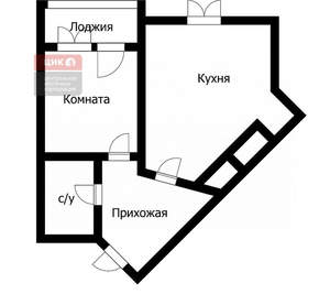 1-к квартира, вторичка, 40м2, 4/25 этаж