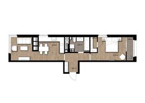 1-к квартира, вторичка, 50м2, 13/17 этаж