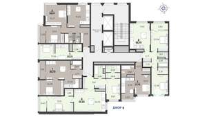 2-к квартира, вторичка, 70м2, 7/25 этаж