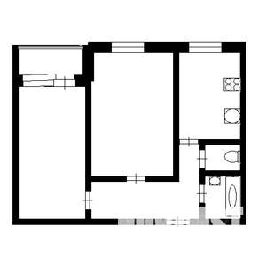 2-к квартира, вторичка, 53м2, 3/5 этаж