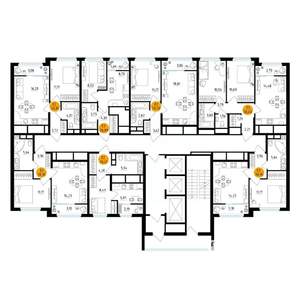 1-к квартира, вторичка, 40м2, 19/25 этаж