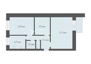 2-к квартира, вторичка, 60м2, 6/9 этаж