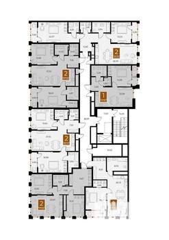 1-к квартира, вторичка, 52м2, 5/8 этаж