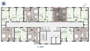 1-к квартира, вторичка, 30м2, 12/16 этаж