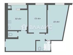2-к квартира, вторичка, 79м2, 11/17 этаж