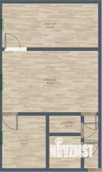 2-к квартира, вторичка, 44м2, 1/4 этаж