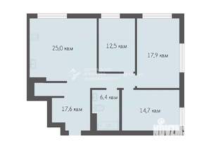 3-к квартира, вторичка, 94м2, 5/18 этаж