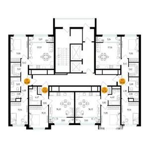 1-к квартира, вторичка, 40м2, 3/25 этаж