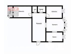 3-к квартира, вторичка, 75м2, 3/8 этаж