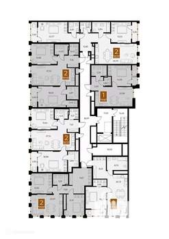 1-к квартира, вторичка, 66м2, 6/9 этаж