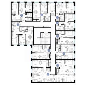 2-к квартира, вторичка, 46м2, 3/14 этаж