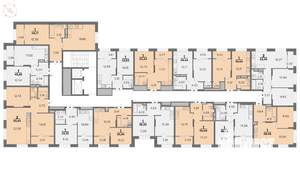 2-к квартира, вторичка, 52м2, 16/22 этаж