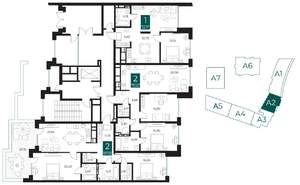 1-к квартира, вторичка, 55м2, 2/13 этаж