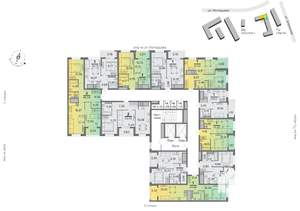 1-к квартира, строящийся дом, 44м2, 11/15 этаж
