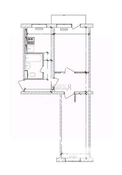 2-к квартира, вторичка, 41м2, 5/5 этаж