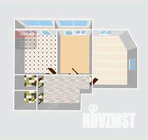 2-к квартира, вторичка, 54м2, 3/9 этаж