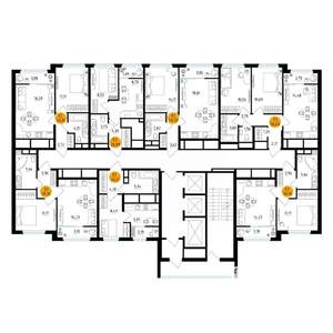 2-к квартира, вторичка, 51м2, 24/25 этаж