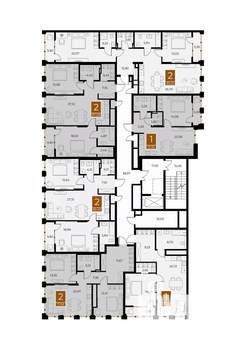 1-к квартира, вторичка, 66м2, 6/8 этаж