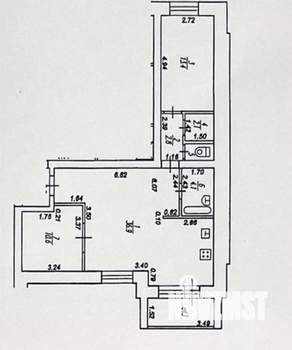 2-к квартира, вторичка, 71м2, 3/10 этаж