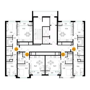 1-к квартира, вторичка, 40м2, 9/25 этаж