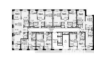 3-к квартира, вторичка, 71м2, 3/25 этаж