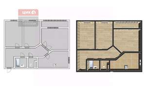 3-к квартира, вторичка, 82м2, 2/25 этаж