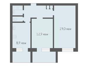 2-к квартира, вторичка, 52м2, 4/9 этаж