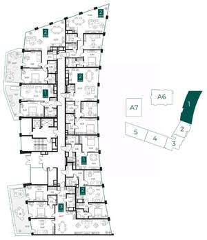2-к квартира, вторичка, 91м2, 3/14 этаж