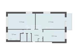 3-к квартира, вторичка, 61м2, 2/5 этаж