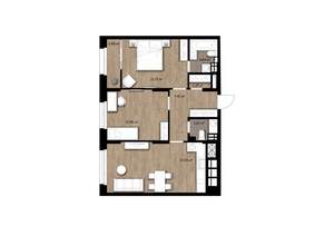 2-к квартира, вторичка, 63м2, 15/16 этаж