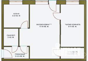 2-к квартира, вторичка, 44м2, 3/5 этаж