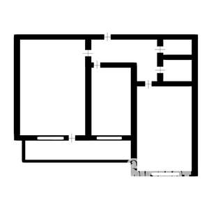 2-к квартира, вторичка, 47м2, 2/12 этаж