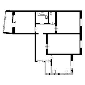 3-к квартира, вторичка, 66м2, 1/9 этаж