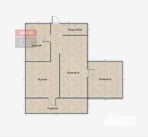 1-к квартира, вторичка, 52м2, 10/11 этаж