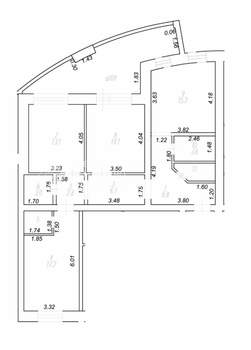 3-к квартира, вторичка, 88м2, 2/6 этаж