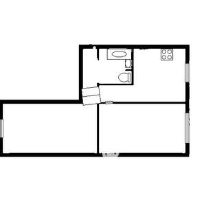 2-к квартира, вторичка, 44м2, 2/5 этаж