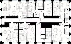 1-к квартира, вторичка, 54м2, 9/10 этаж