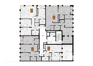 1-к квартира, вторичка, 88м2, 2/9 этаж