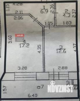 1-к квартира, вторичка, 47м2, 1/10 этаж