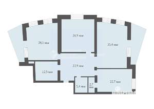 3-к квартира, вторичка, 157м2, 2/7 этаж