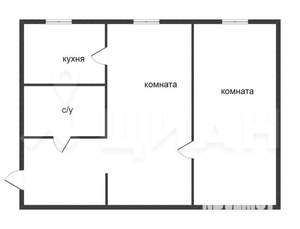 2-к квартира, вторичка, 45м2, 2/9 этаж
