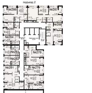 1-к квартира, вторичка, 41м2, 18/25 этаж